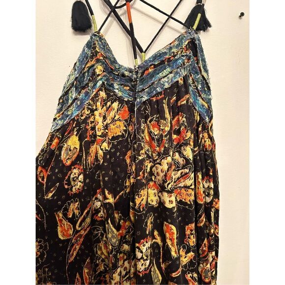 Free People New! Rare Garden Party Floral Print Maxi Dress\Top Ivory Combo Sz Xs - Picture 7 of 10